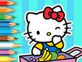 Гульня Кніжка-размалёўка: Hello Kitty Market  онлайн