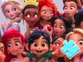 Гульня Галаваломка Jigsaw: Фота сямейных прынцэс Disney онлайн