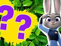 Гульня Дзіцячая віктарына: што вы ведаеце пра Zootopia  онлайн