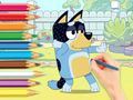 Гульня Кніжка-размалёўка: Блюі і Бінга  онлайн