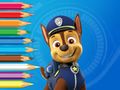 Гульня Кніжка-размалёўка: Paw Patrol Chase  онлайн