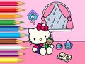 Гульня Кніжка-размалёўка: Hello Kitty Rainy Day  онлайн