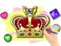 Гульня Кніжка-размалёўка: Каралеўская карона  онлайн