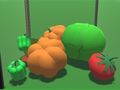 Гульня 3D -садавіна зліваецца онлайн