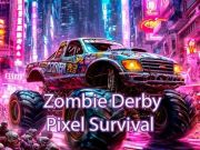 Гульня Выжывальнасць Zombie Derby Pixel онлайн