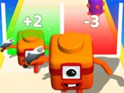 Гульня Злучэнне нумара куба: 3D Run Game онлайн