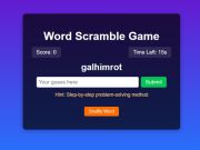 Гульня Word Cramble Game Challenge онлайн