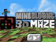 Гульня Мінеблокі 3D лабірынт онлайн Гульня Мінеблокі 3D лабірынт онлайн