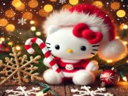 Гульня Калядная галаваломка Hello Kitty  онлайн