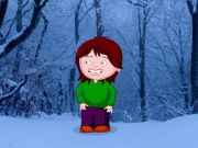 Гульня Малюсенькая дзяўчынка ўцякла з вострава Каляд  онлайн