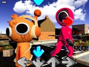 Гульня Танцавальная гульня Squid Sprunki  онлайн