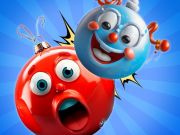 Гульня Merge Balls Навагоднія цацкі ў 3D!  онлайн