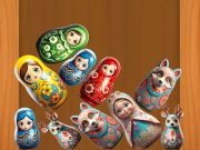 Гульня Зліць Матрешки  онлайн