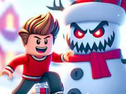 Гульня Галаваломка Jigsaw: Roblox Snowball Battle онлайн