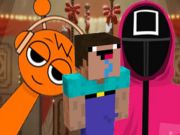Гульня Nextbots на Minecraft Sprid Game Sprunki  онлайн