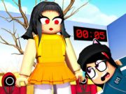 Гульня Галаваломка з Jigsaw: Гульня з кальмарамі супраць Roblox  онлайн