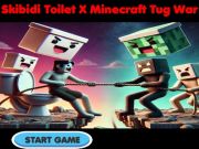 Гульня Skibidi Touhenter x Minecraft Tug War  онлайн