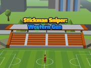 Гульня Stickman Sniper Western Gun онлайн