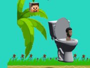 Гульня Спінінг Skibidi туалет Flappy Minecraft  онлайн