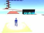 Гульня Лёгкі Obby Parkour  онлайн