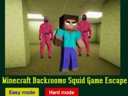 Гульня Minecraft Backrooms Squid Game Escape онлайн