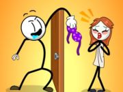 Гульня Трол -злодзей Stickman  онлайн