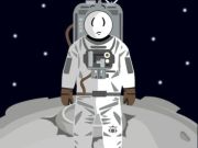 Гульня Stickman у космасе  онлайн