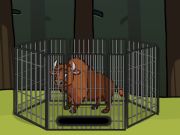 Гульня Выратуйце зубра ад клеткі  онлайн