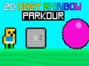 Гульня 2d Obby Rainbow Parkour  онлайн