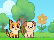 Гульня Сабака і кошка Салодкасць  онлайн