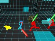 Гульня Steakman Neon Battle на мячы онлайн
