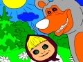 Гульня Маша і мядзведзь у лесе  онлайн