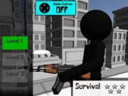 Гульня Стыкман: наводчык з пісталета 3D онлайн