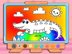 Гульня Coloring Book: Crocodile онлайн