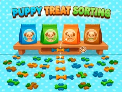 Гульня Puppy Treat Sorting онлайн