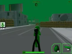 Гульня Stickman Zombie Shooting 3D онлайн