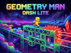Гульня Geometry Man Dash Lite онлайн