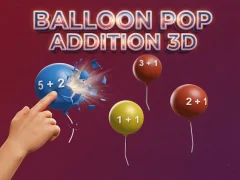 Гульня Balloon Pop Addition 3D онлайн