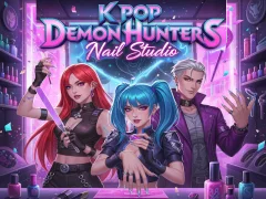 Гульня K Pop Demon Hunters Nail Studio онлайн