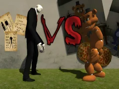 Гульня Slenderman vs Freddy Fazbear онлайн