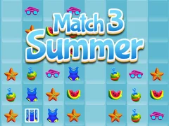 Гульня Match 3 Summer онлайн