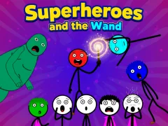 Гульня Superheroes and the Wand онлайн