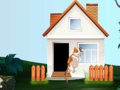 Гульня Curious Cat Escape онлайн