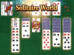 Гульня Solitaire World онлайн