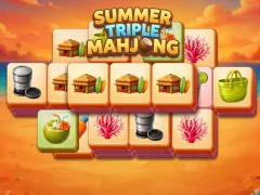 Гульня Summer Triple Mahjong онлайн