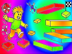 Гульня Coloring Book: Roblox Obby Runner онлайн