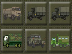Гульня Army Trucks Memory онлайн
