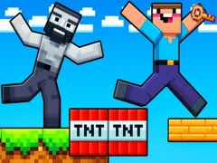 Гульня Noob: Parkour Tricks онлайн