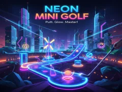 Гульня Neon Mini Golf онлайн