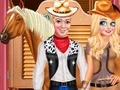 Гульня Frozen Couple Cowboy Style онлайн